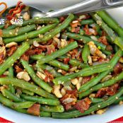 Cashew Green Beans with Bacon