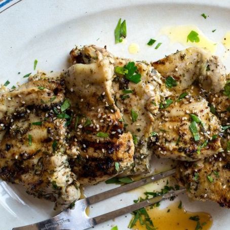 Middle Eastern Inspired Herb Grilled Chicken