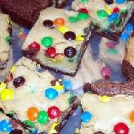 Double Decker Confetti Brownies