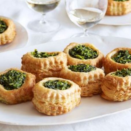 Cheese and Spinach Puff Pastry Pockets