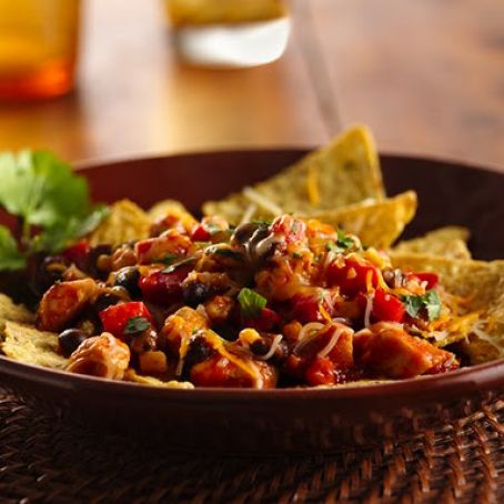 Skillet Chicken Nachoes