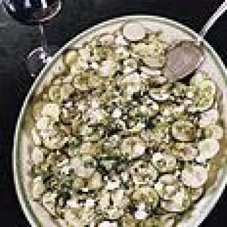 Zucchini Carpaccio with Homemade Ricotta Cheese
