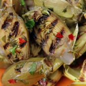 Artichokes - Grilled Baby with Mixed Herbs Vinaigrette