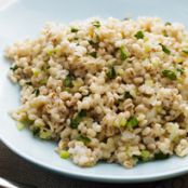 Basil & Four-Cheese Barley Pilaf