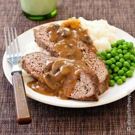 Meatloaf with Mushroom Gravy