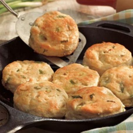 Skillet Scallion Biscuits