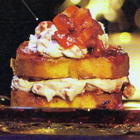 Desserts (Grilled Strawberry Cheesecake Towers)