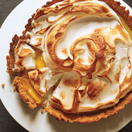 Meyer Lemon Curd Tart with Macadamia Crust