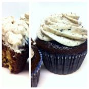 Chocolate Cookie Dough Cupcakes