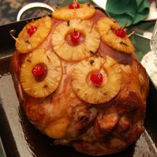 Pineapple & Cherry Glazed Ham
