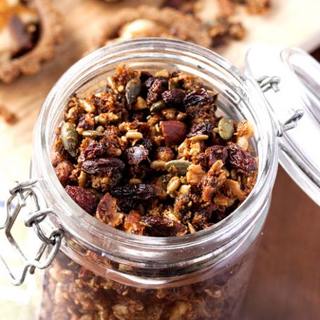 Paleo Crunchy Fruit and Nut Granola