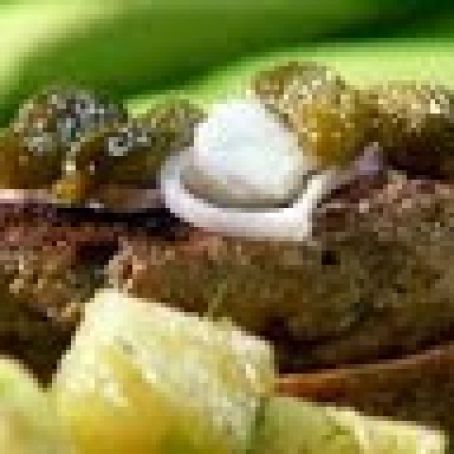 Country Pork and Peppercorn Burgers