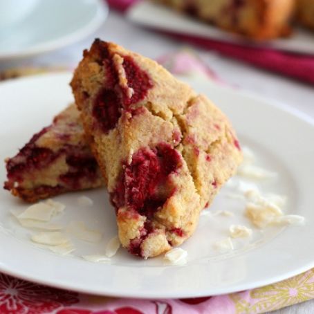 Raspberry Coconut Scones- gluten free, low carb  NOT TESTED