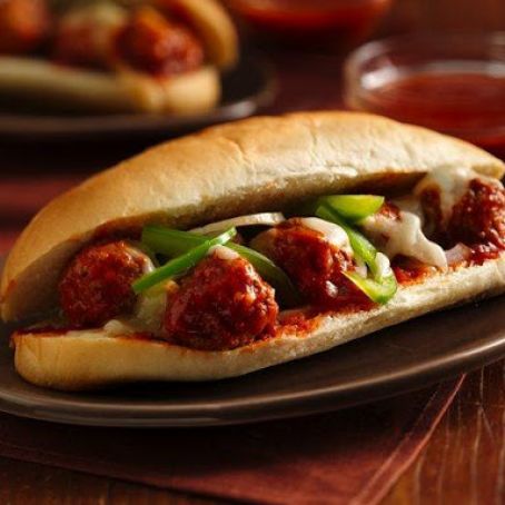 Saucy Meatball Hoagies