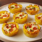 Spaghetti Squash Pizza Nests