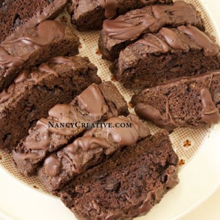 Triple chocolate biscotti