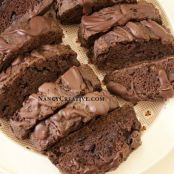 Triple chocolate biscotti