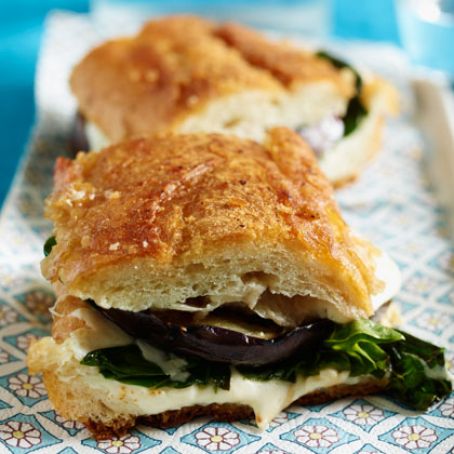 Pressed Sandwich with Roasted Eggplant