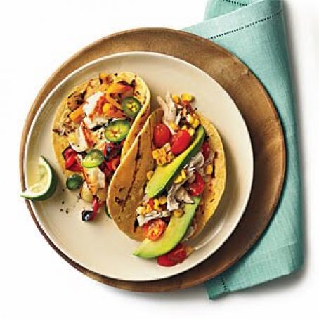 Sautéed Tilapia Tacos with Grilled Peppers and Onion