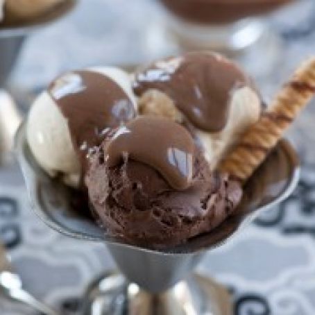 Chocolate Peanut Butter Fudge Sundae