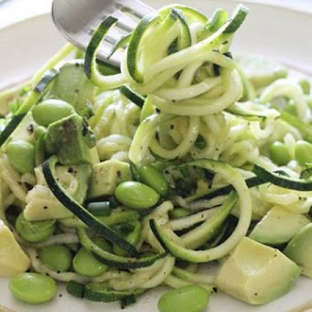 Spiralized Raw Zucchini Salad