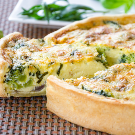 Broccoli-Cheddar Quiche