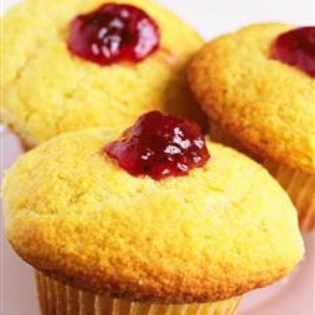 Raspberry Corn Muffins