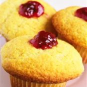 Raspberry Corn Muffins