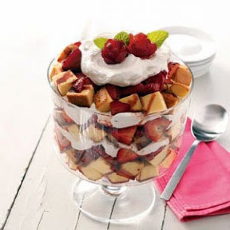 Zinfandel Strawberry Trifle