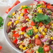 Baja Black Beans, Corn and Rice