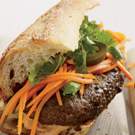 Vietnamese-Style Banh Mi Burgers