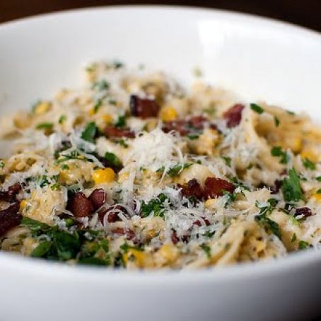 Pasta with Fresh Corn Pesto