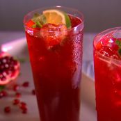 Virgin Pomegranate and Cranberry Bellini