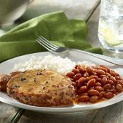 Chick Peas with Sausage and Rice