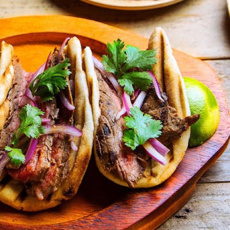 Indian Flank Steak Tacos