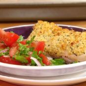 Baked Chicken with Herb-and-Cheese Breadcrumbs