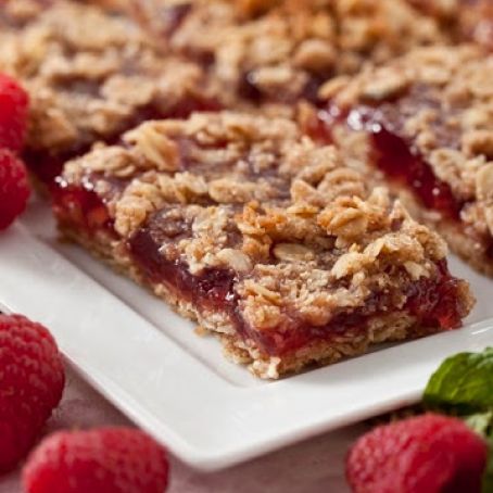 Raspberry Oat Bars