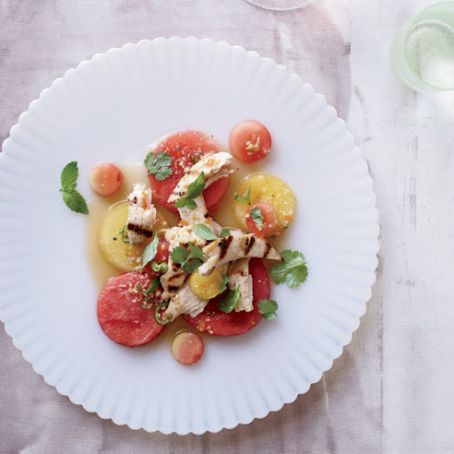 Thai Chicken and Watermelon Salad