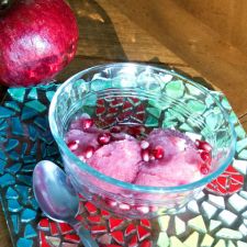 Pomegranate and Mint Sorbet
