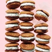 Coffee-Mint Chocolate Ice Cream Sandwiches