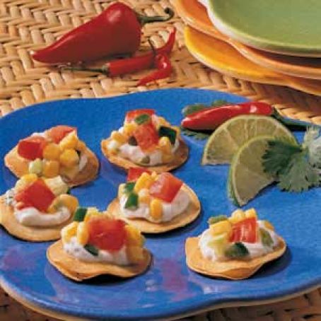 2002 Corn Salsa Tostadas