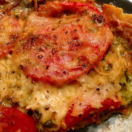 Paleo Tomato Pie (Paleo Crust)