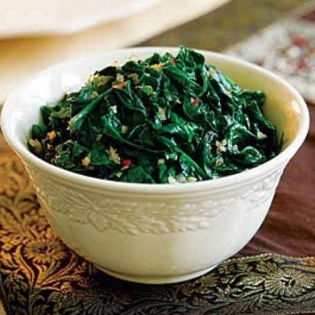 Sauteed Spinach with Shallots