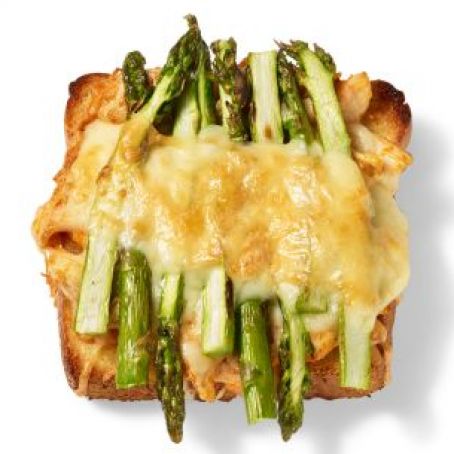 Crab & Asparagus Open-Face Sandwich