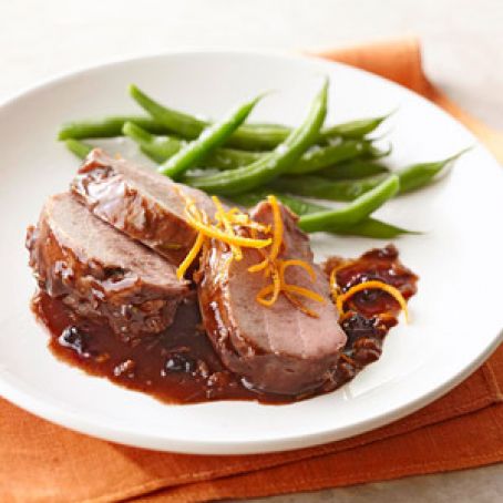 Roasted Pork with Blackberry Sauce