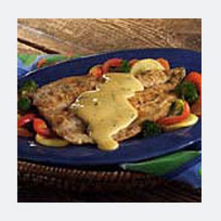 Fish & Vegetable Platter with Cheesy Garlic-Cilantro Sauce