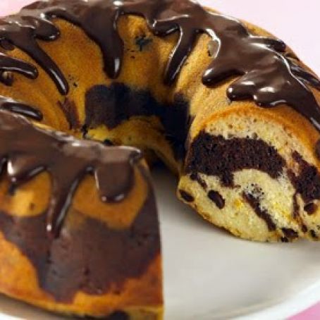 Fudge Marble Swirl Cake