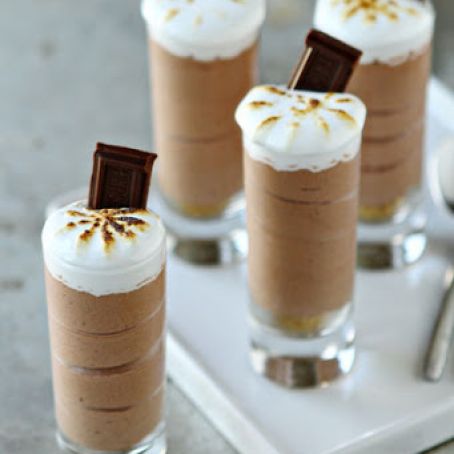 S'mores Pudding Shots