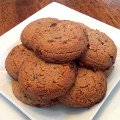 NutButter Chocolate Chip Cookies with Pecans