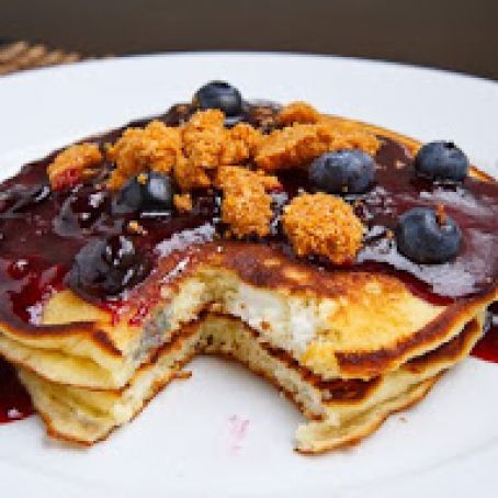 Blueberry Cheesecake Pancakes